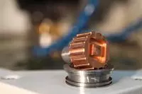 Copper electrode.