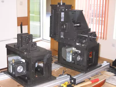 Milling machines during assembling