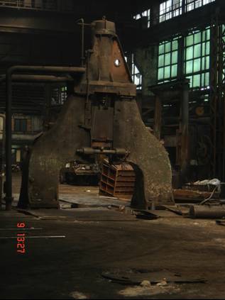 Free forging hammer of 3T