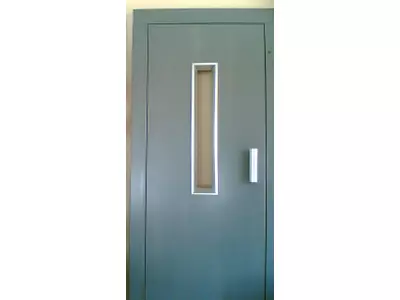 Semi-automatic lift doors