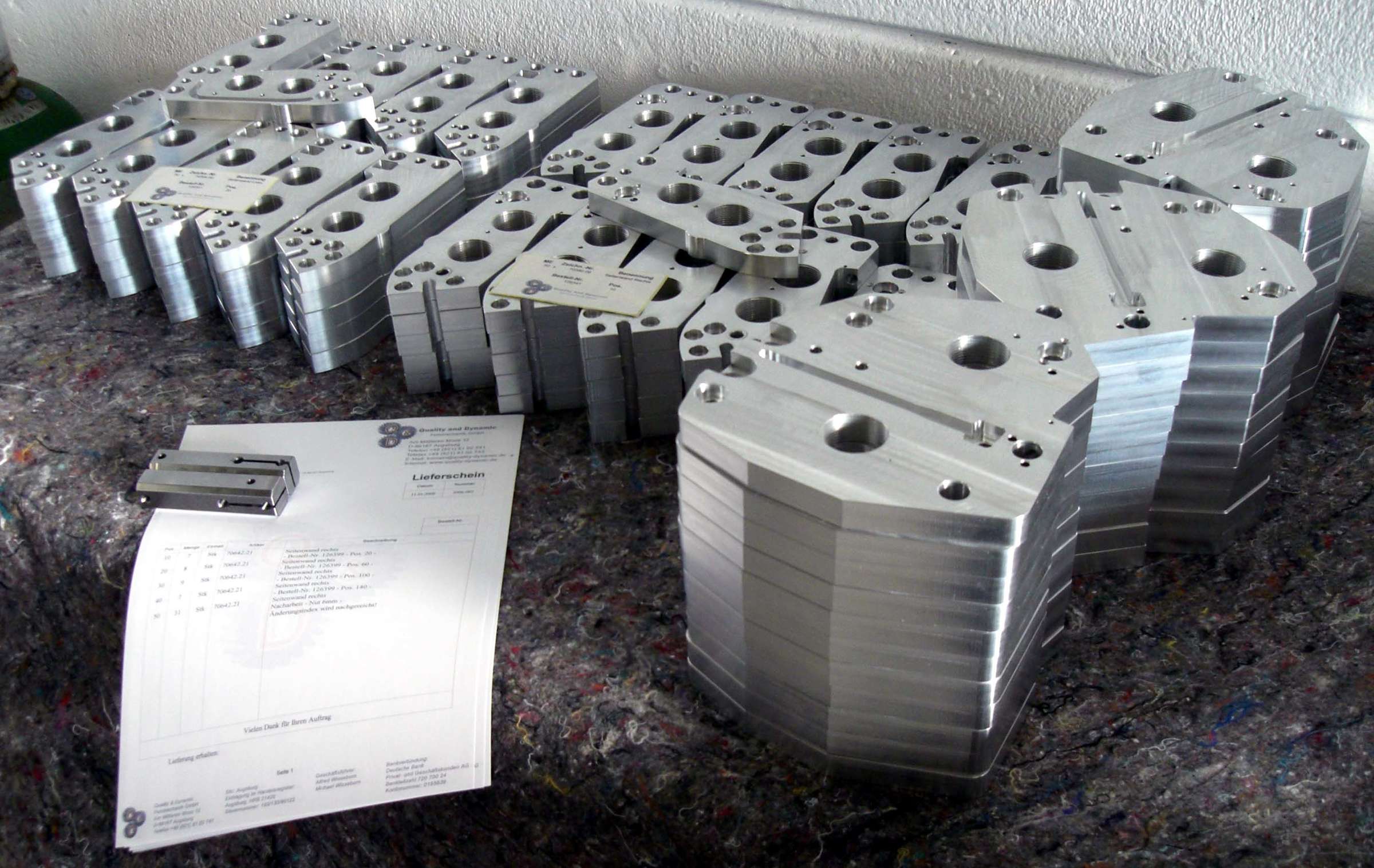 Serienteile aus Aluminium