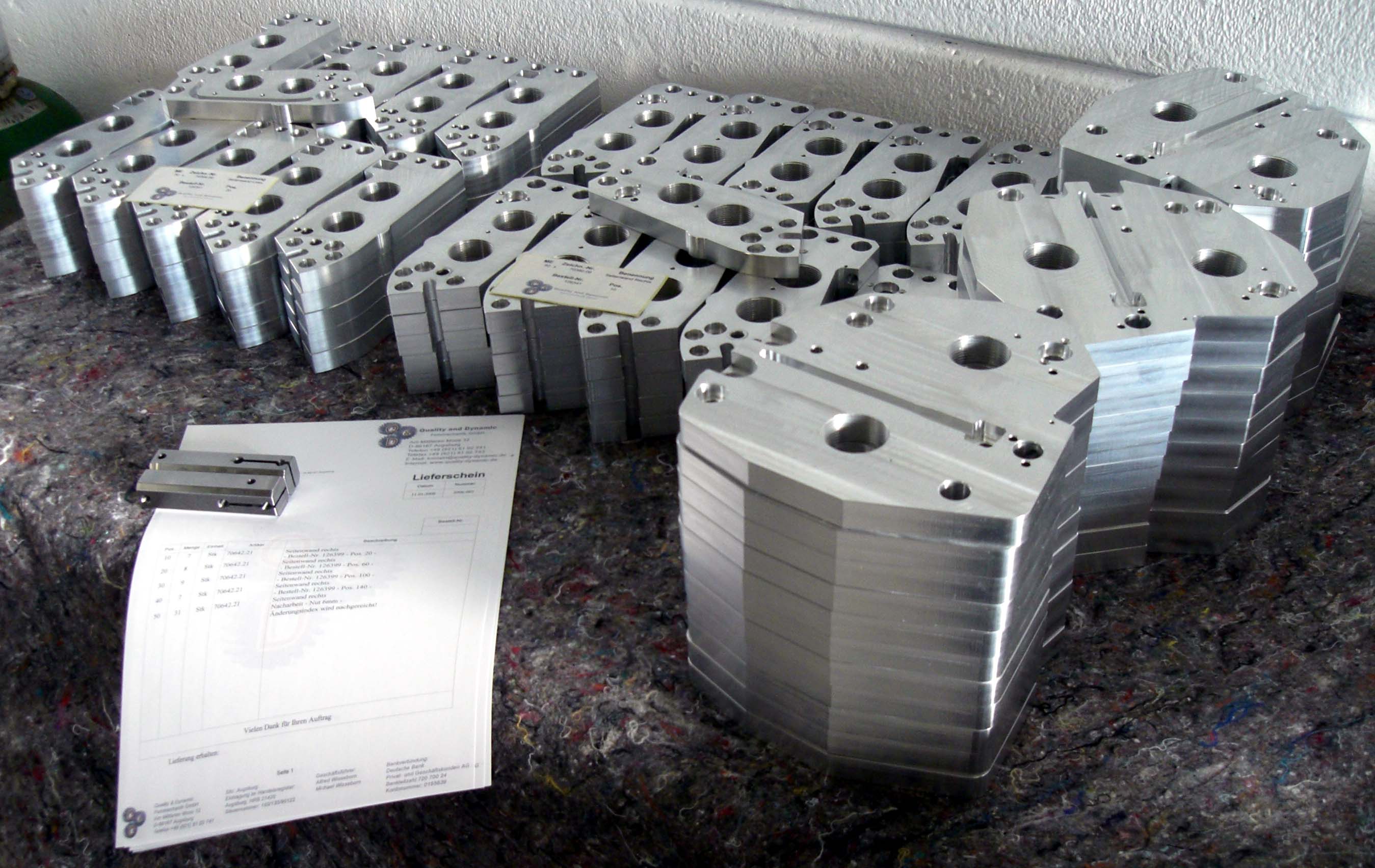 Serienteile aus Aluminium