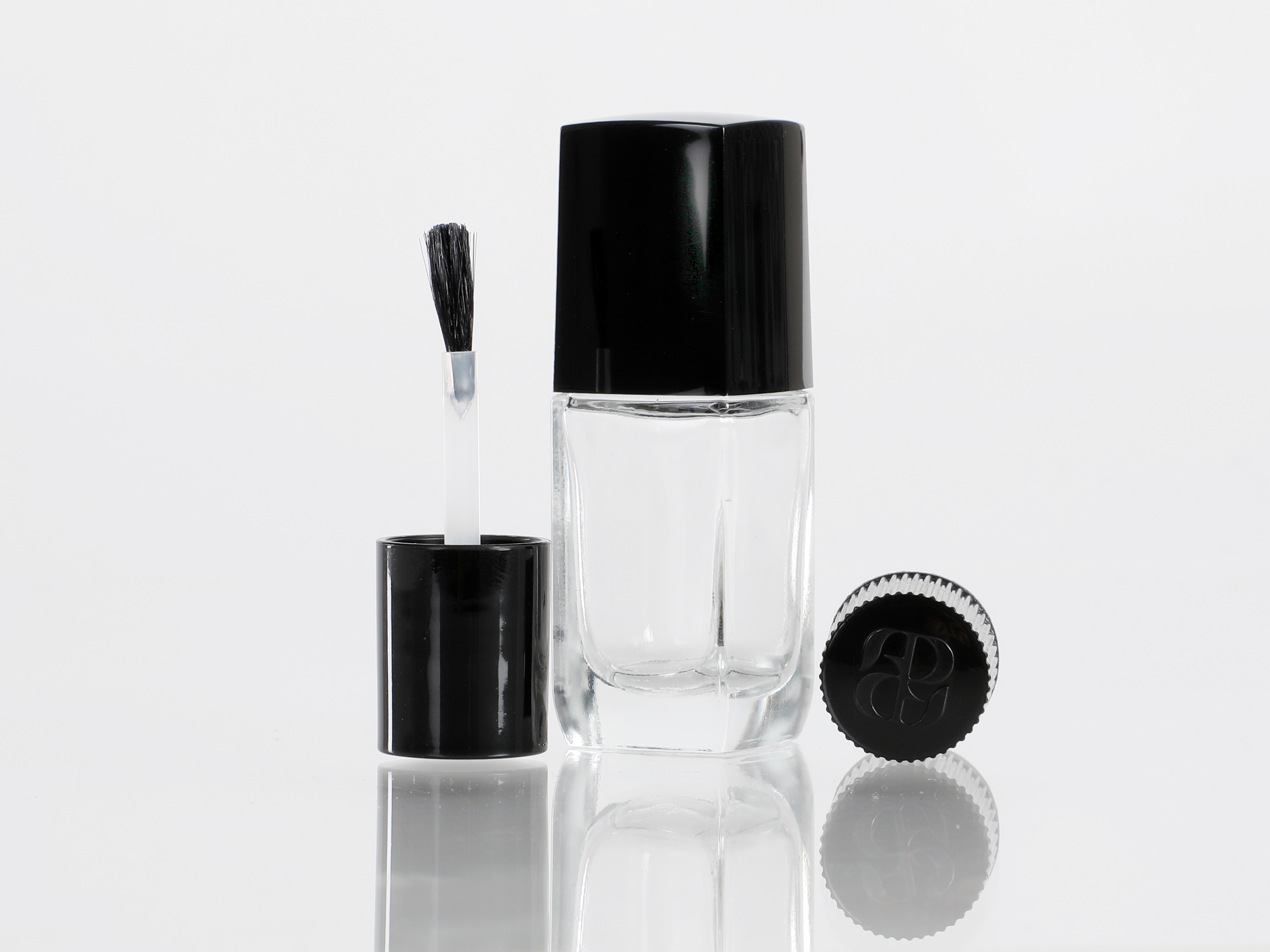 Schraubverschluss + Kappe für Nagellackflasche