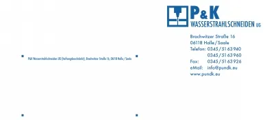 Logo von P&K Wasserstrahlschneiden
