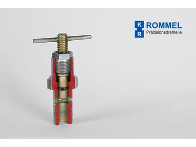 Absperrventil aus Stahl (11SMnPb30C) - verzinkt