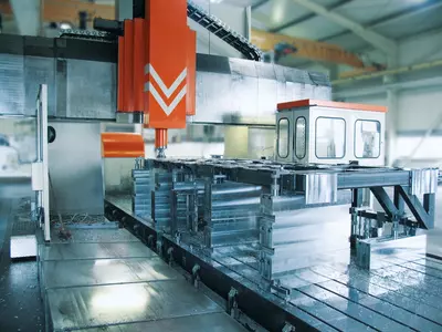 CNC-Portalfräsmaschine in Gantry-Bauweise