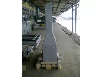 Überlaufschurre mit Hardoxpanzerung