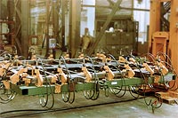 Hydraulische Spannvorrichtung für Seitenwände