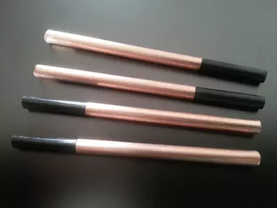 Karbon Rohre (CFK), partiell verkupfert