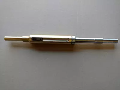 Hochwelle Stahl und Messing 2Stück