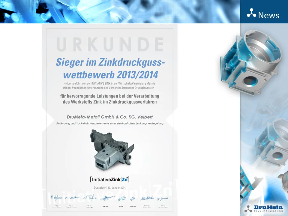 Zinkdruckgusswettbewerb 2013/2014