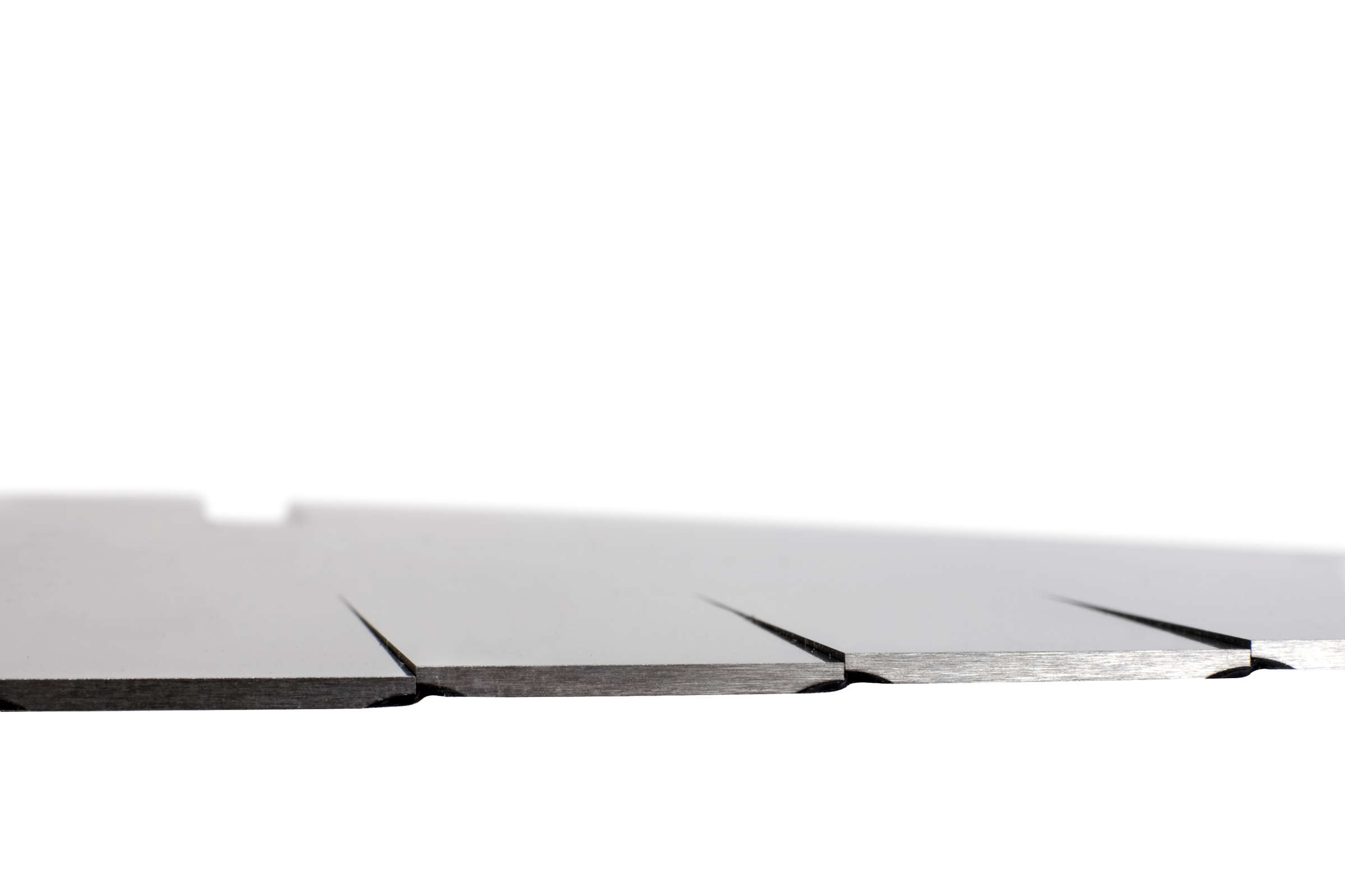 Segmented ink blade