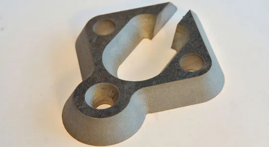 Produktionsbeispiel aus Leichtmetall - 5-Achs-Schneiden