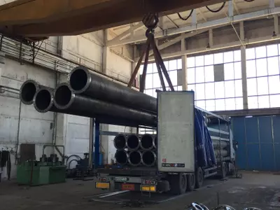 Förderrohre mit Flanschen