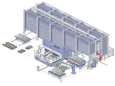 Vollautomatisches Hochregallager
