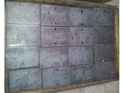 gebohrte Stahlplatten