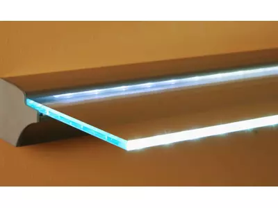 Glasplattenhalter LED Detail