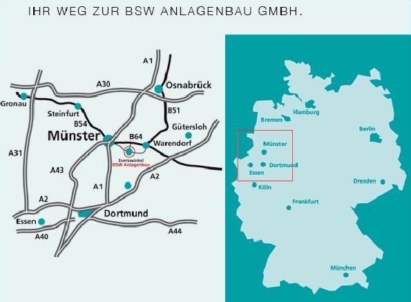 Anfahrt BSW-Anlagenbau