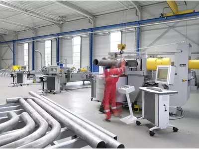 Rohrbiegemaschinen im Rohrbiegezentrum