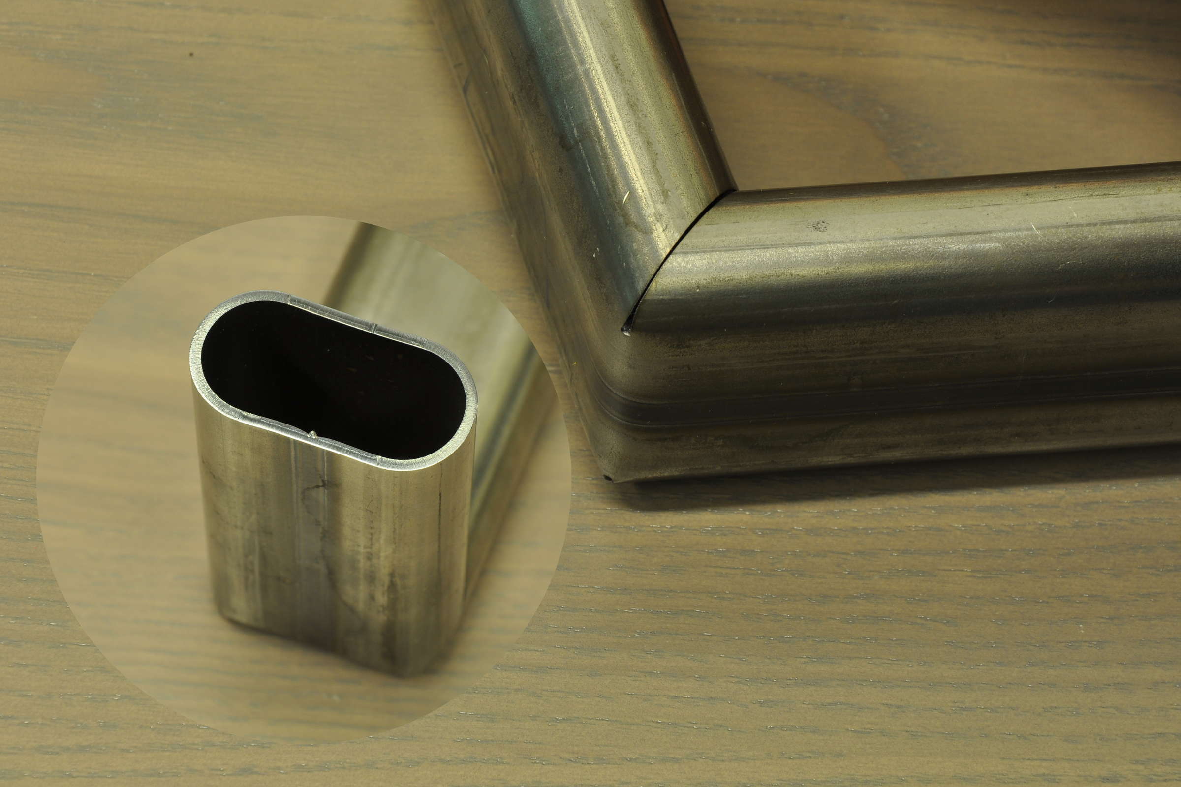 Knickecke 100° Ovalrohr 25x50x2