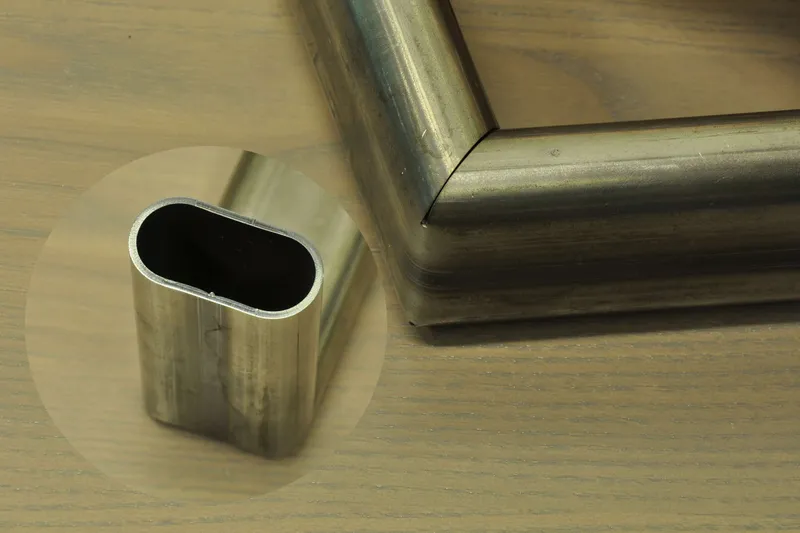 Knickecke 100° Ovalrohr 25x50x2