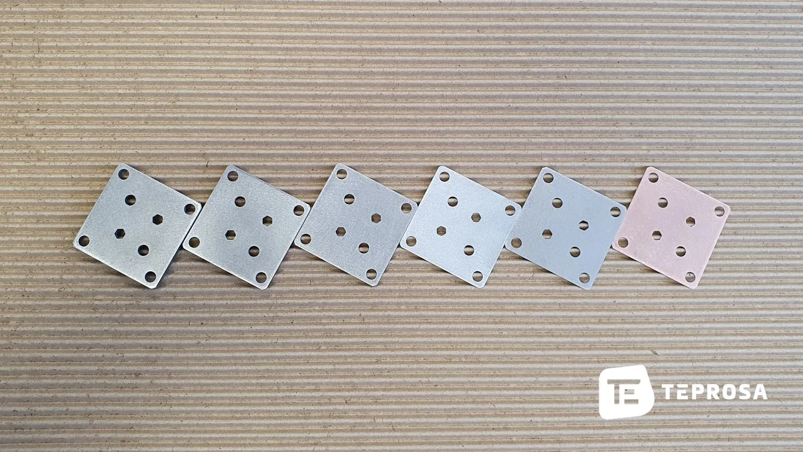 Verschiedene Materialstärken und Materialien für Abstimmplatten