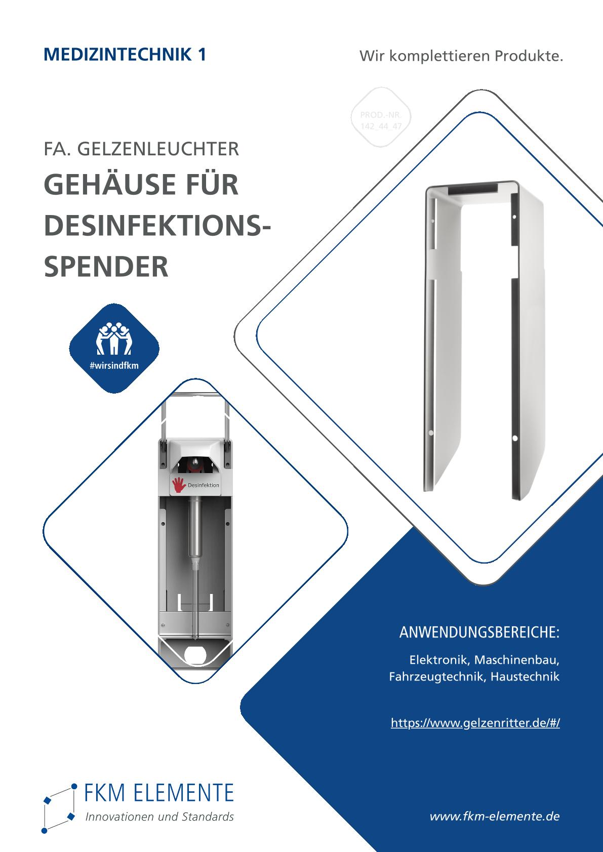 Gehäuse für Desinfektionsspender