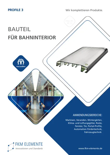 Bauteil für Bahninteri
