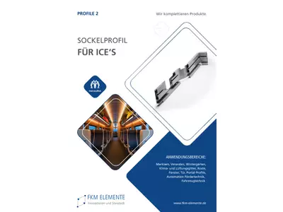 Sockelprofil für ICE's