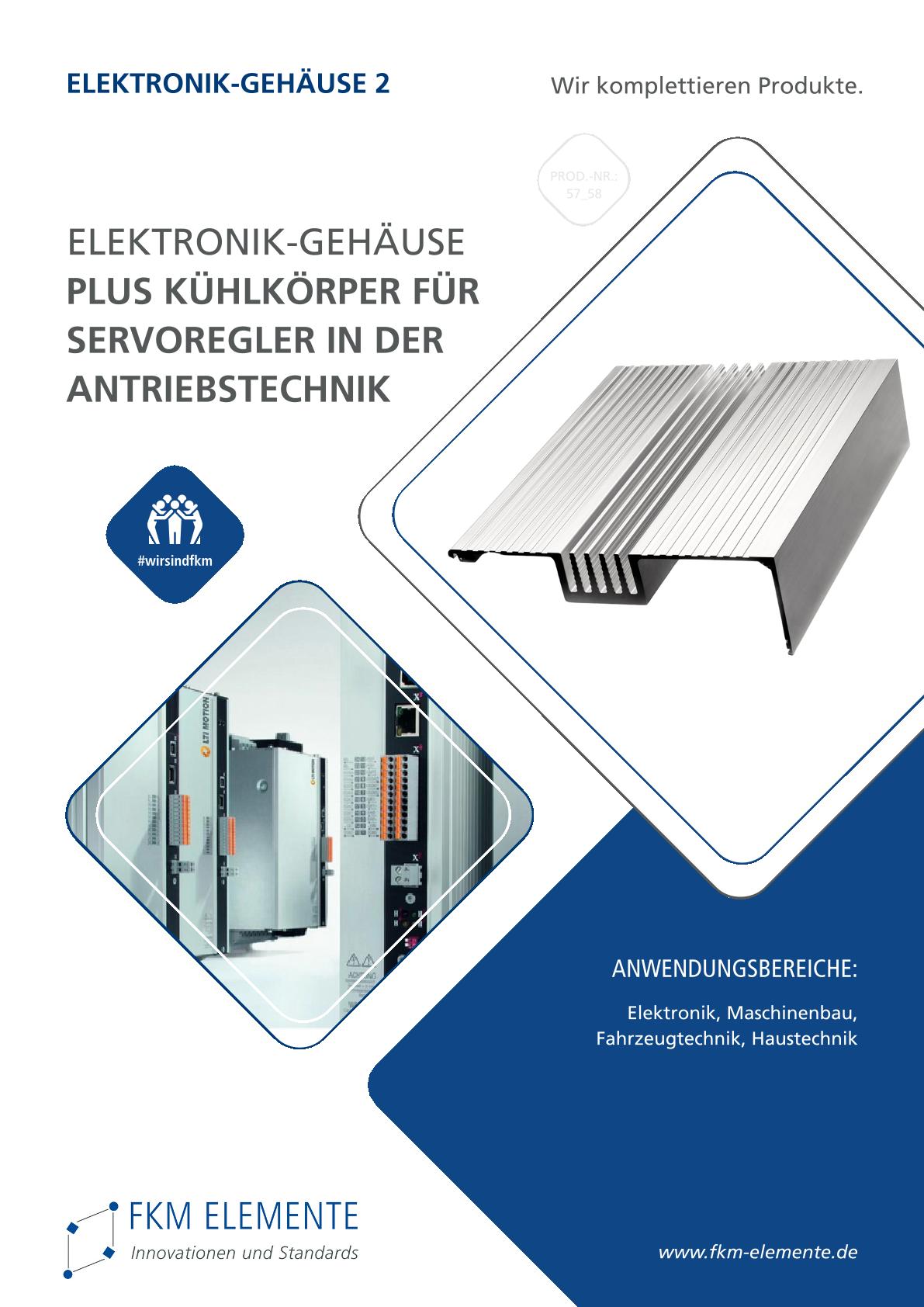 Elektronik-Gehäuse Plus Kühlkörper