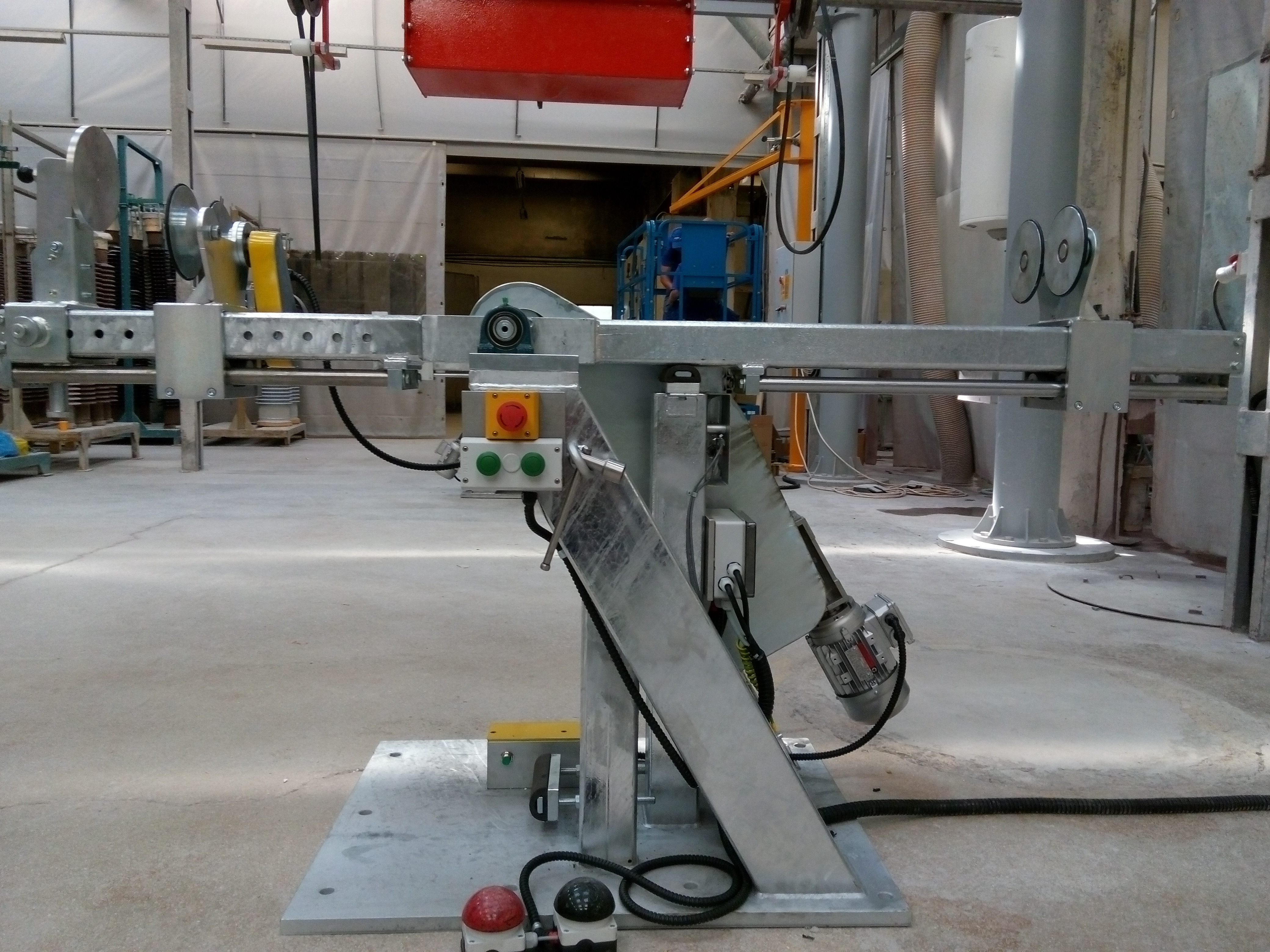 Glazing machine design and made by Adisal TH for Lapp Insulators.