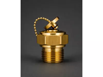 Vollkegeldüse mit Schutzkappe und Kette