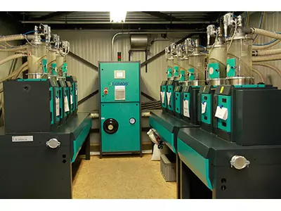 Zentrale Förder- und Trocknungsanlage