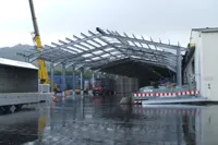 Überdachung der Verladestraße