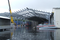 Überdachung der Verladestraße