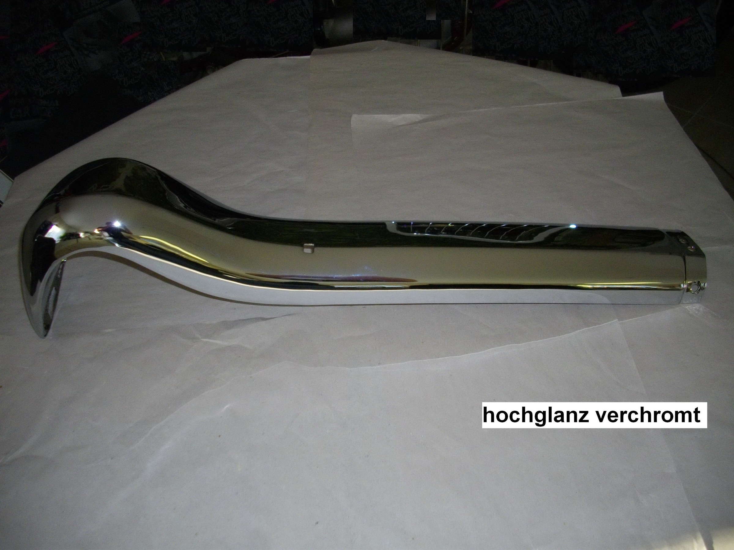 Stoßecke vernickelt und verchromt