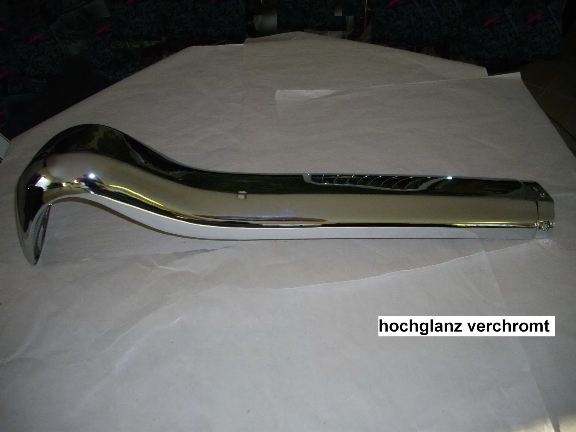 Stoßecke vernickelt und verchromt