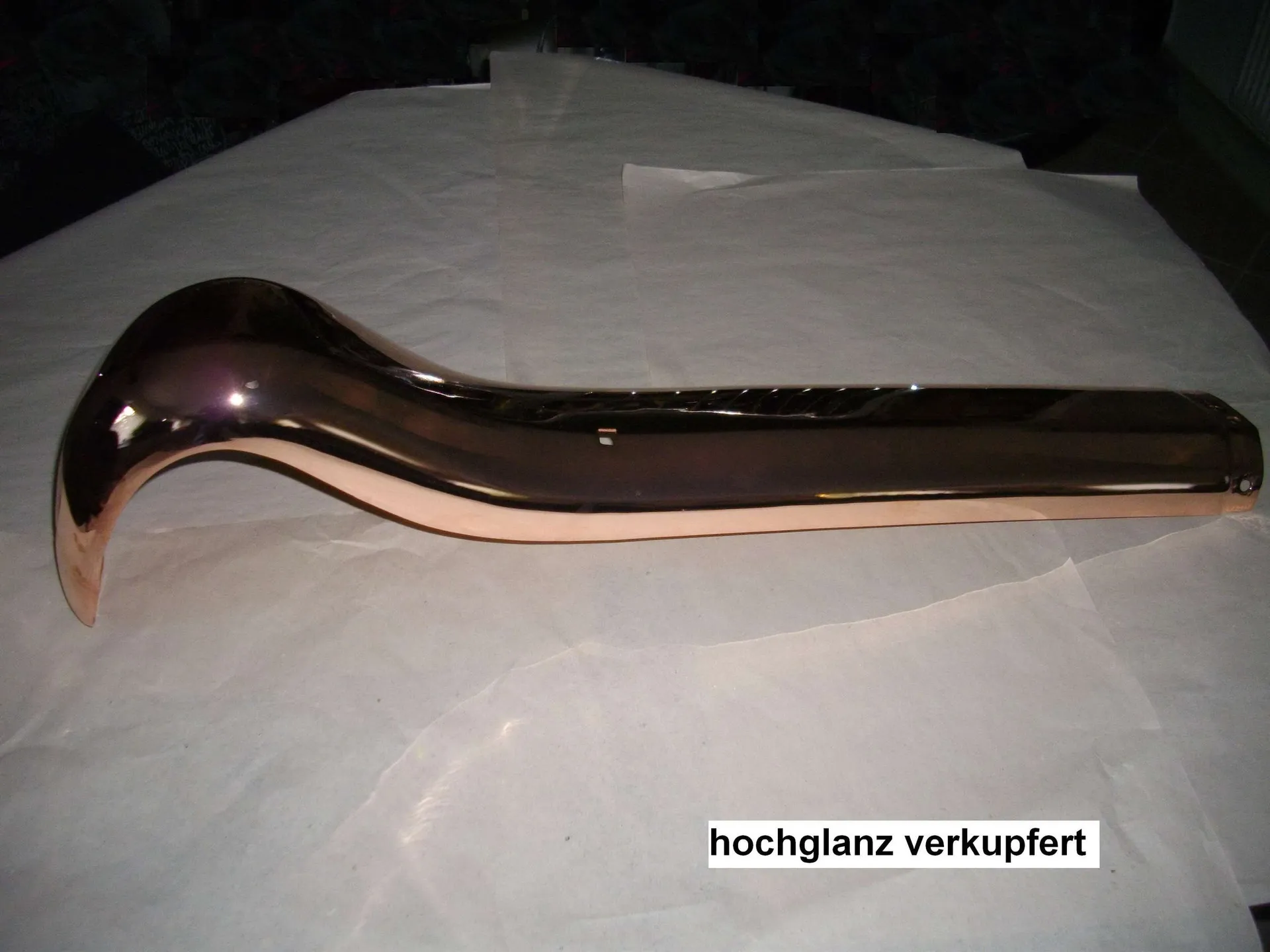 Stoßecke verkupfert