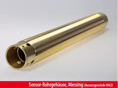 Sensor-Rohrgehaeuse, Messing