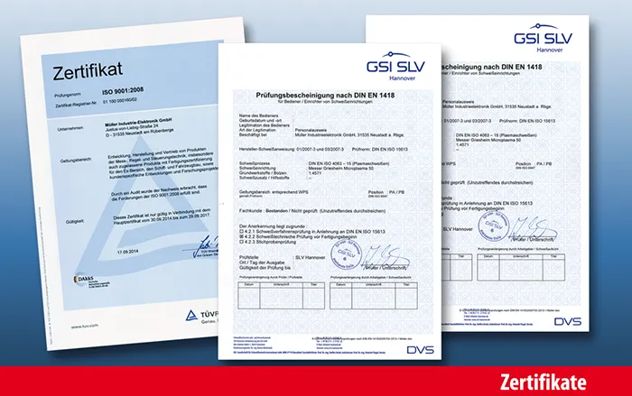 Zertifikate_Müller Industrie-Elektronik