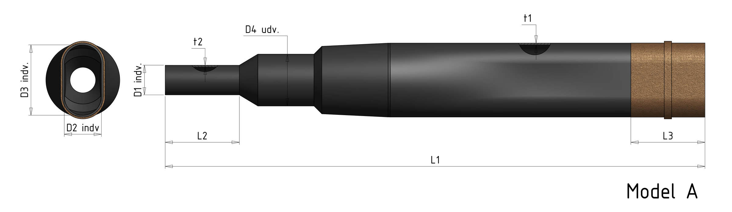 Anschlußrohr für Betonkanal