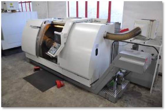 CNC-Drehzentrum mit C-Achse