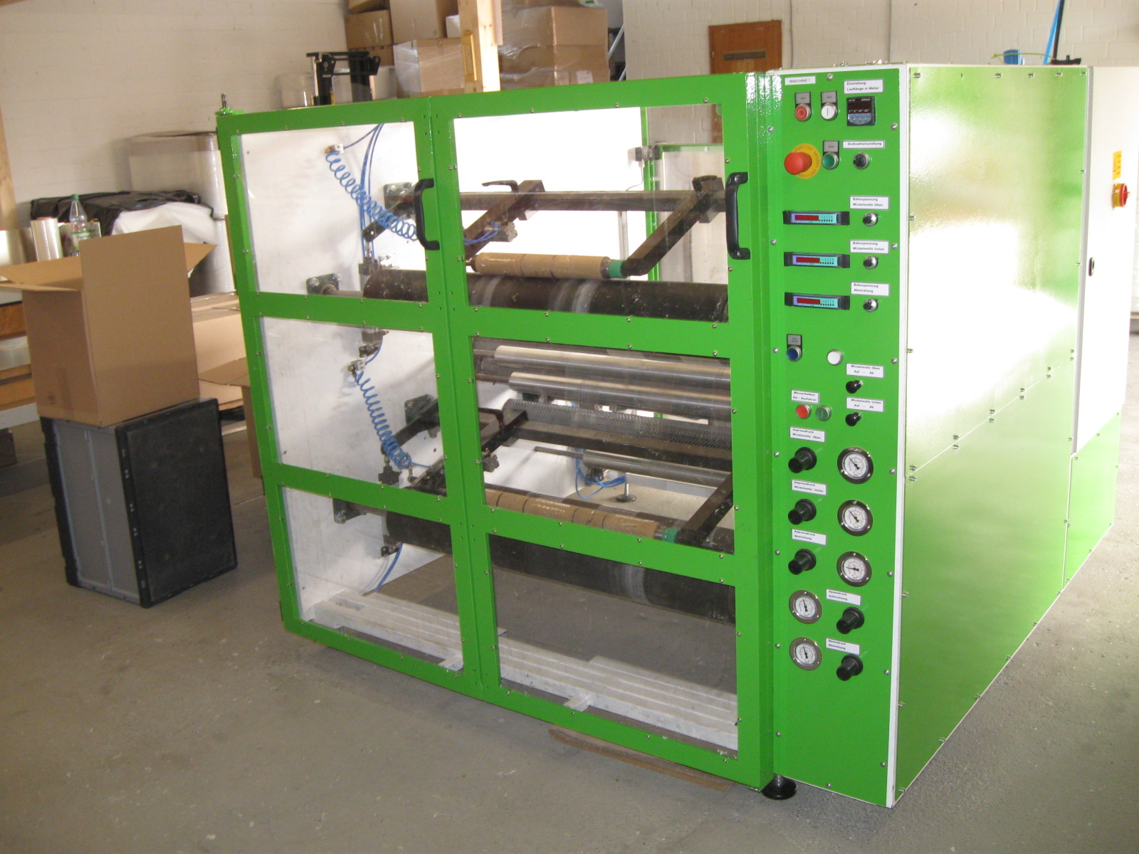 Folien- Umwickel und Schneidautomat