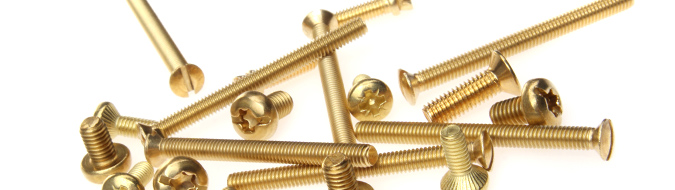 Schrauben aus Messing