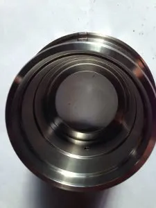 Reparatur eines Drehteiles mit Laser Schweissung ohne Verzug: