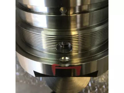 Reparatur eines Drehteiles mit Laser Schweissung ohne Verzug: