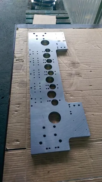vearbeitete Platte