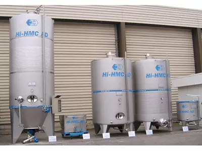 Behälter für Lagerung und Gärung von Weißwein mit Pfosten