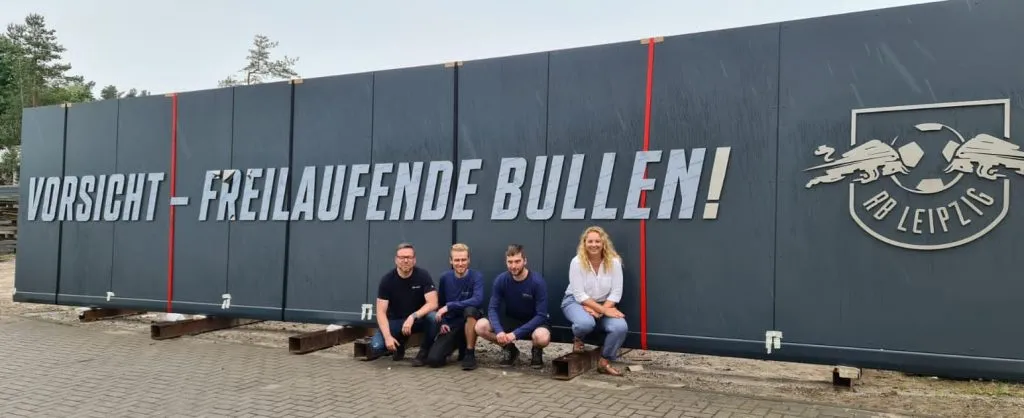 12 Meter Aluminiumtor für RB Leipzig