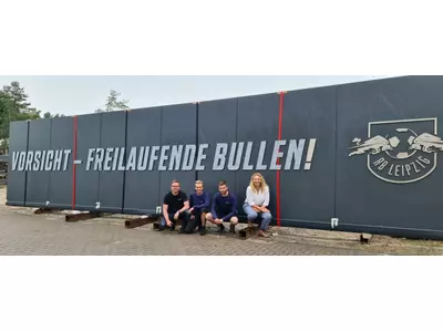 12 Meter Aluminiumtor für RB Leipzig